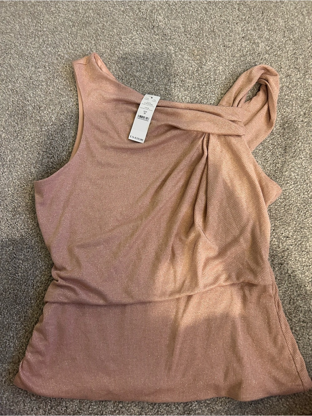 New with tags One-Shoulder Blush Pink Women's Going Out Top
